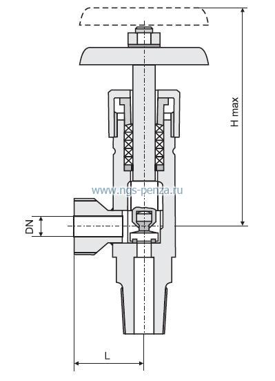 Схема игольчатый кран