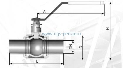 Схема крана КШЗ 25-200/150 РБУС 