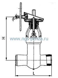 Задвижка клиновая двухдисковая 1012-150-КЗ